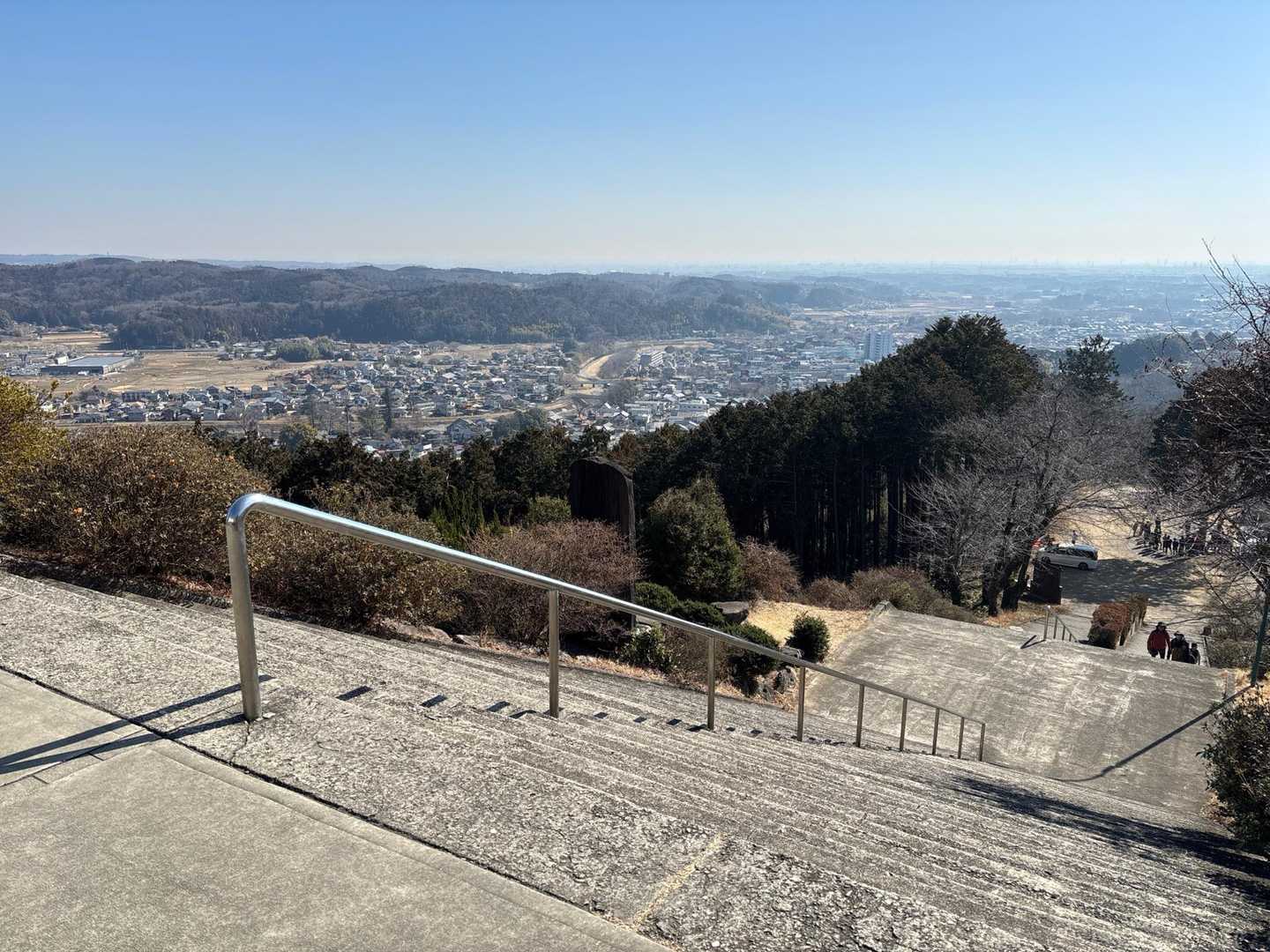 階段の上から