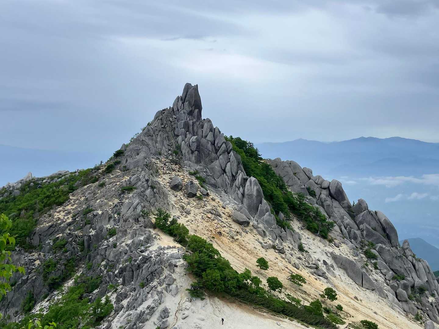 僕は赤抜沢ノ頭に向かう途中振り返って