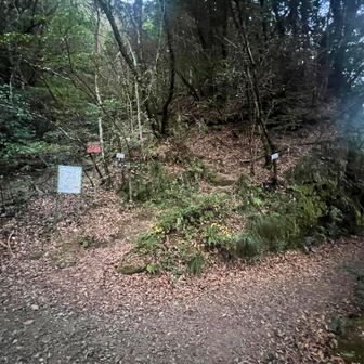 ひょうたん淵登山口着。
本来ならここから石炭山に登る予定でしたが、暗くなったので今回はパスします。