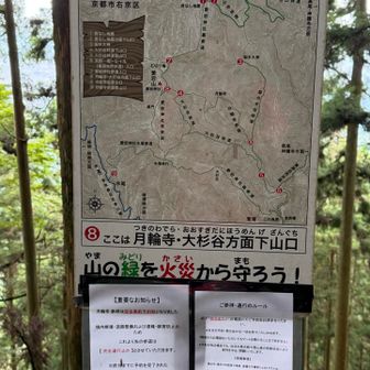 月輪ルートは通行止め