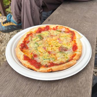 種池山荘のピザ🍕おいしい！