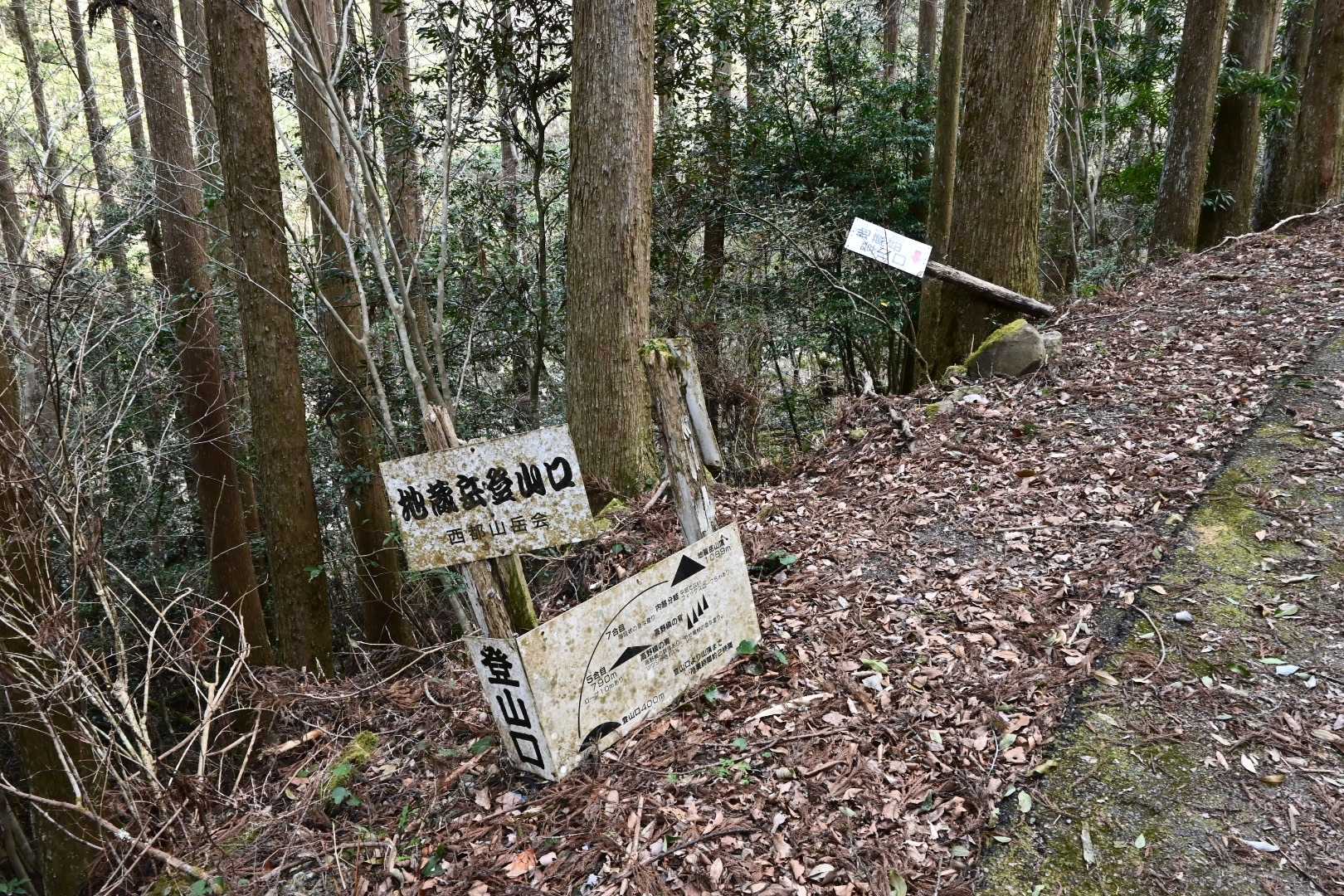 登山口より川まで降ります。