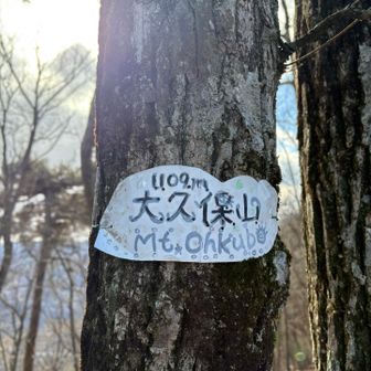 大久保山山頂
このまま進むと百蔵山へ