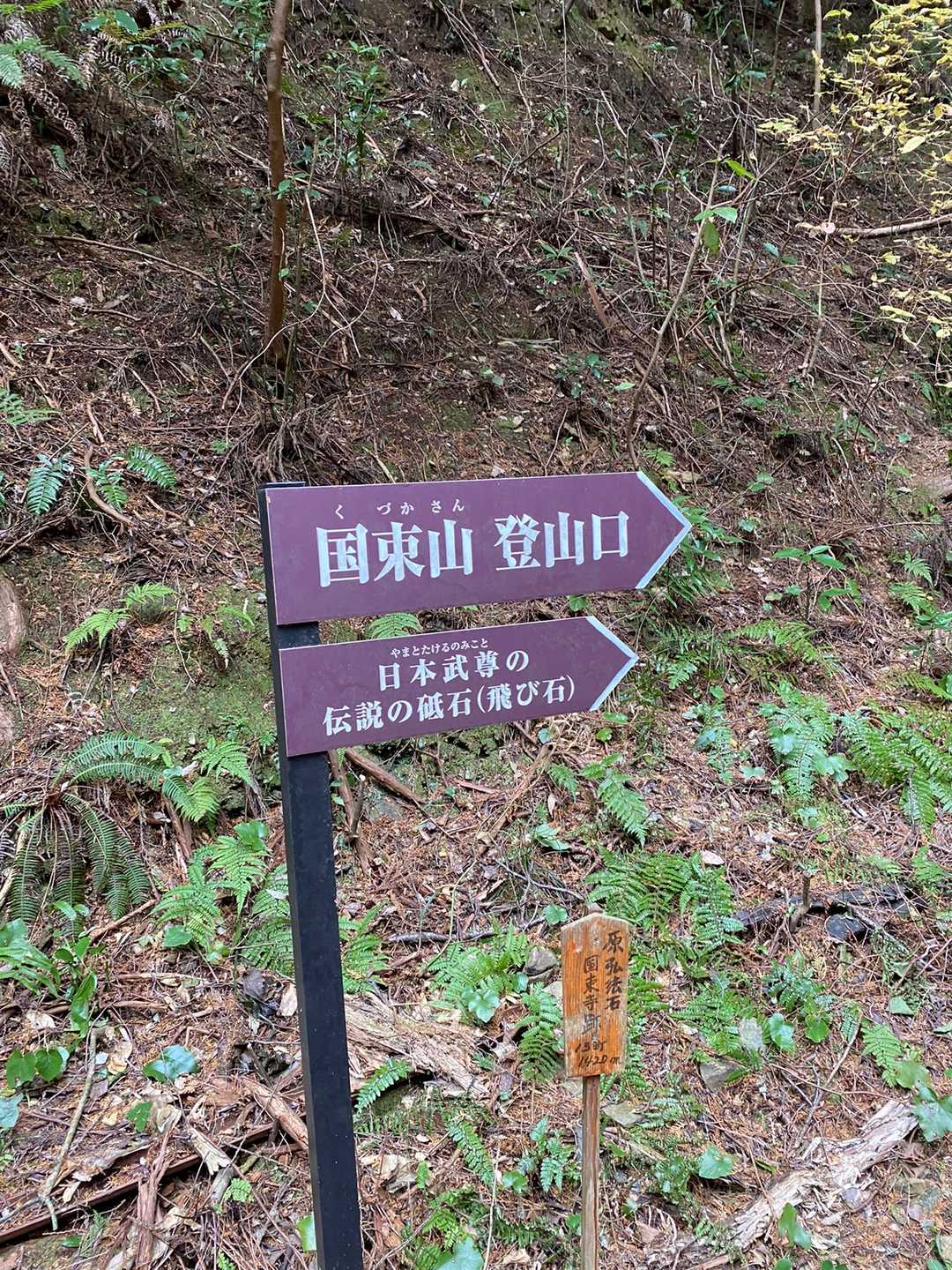 国束山 往復コースの写真