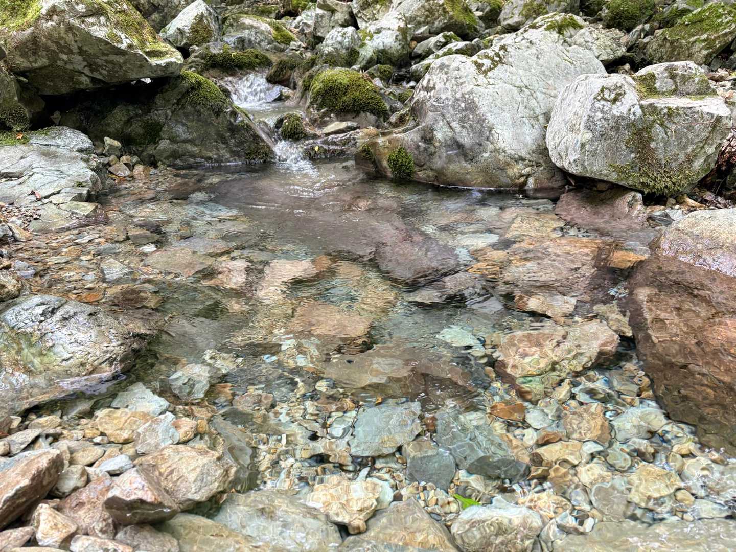 下山完了！冷たいお水で手を洗いスッキリ✨
