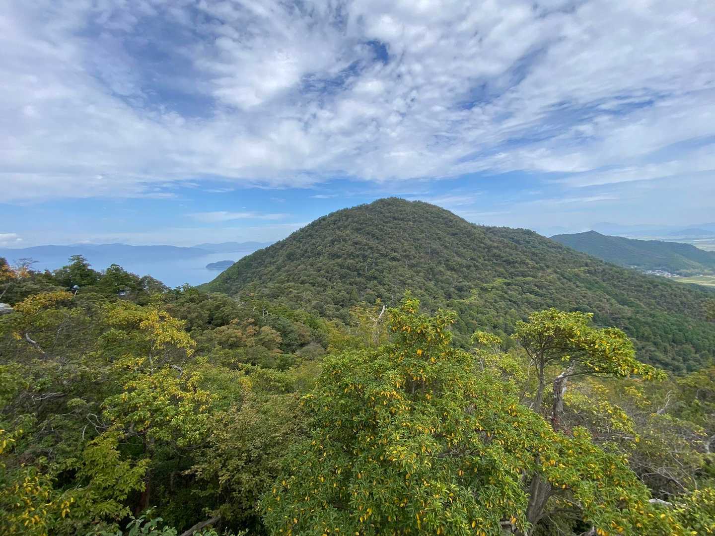 長命寺山から少し進むと展望台スポット！