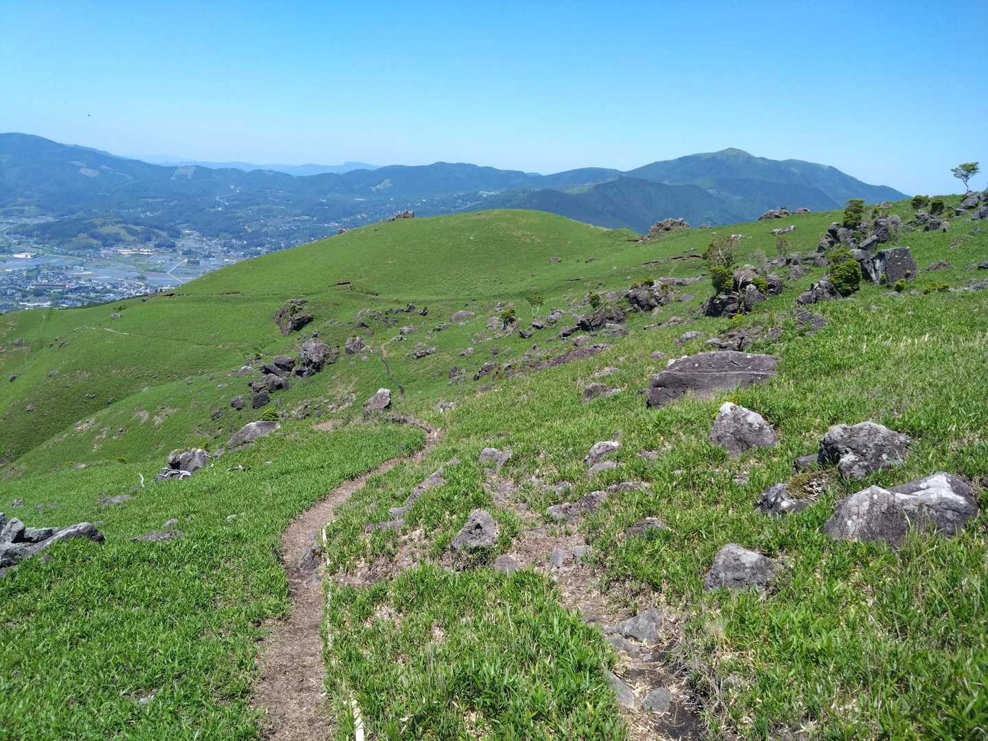 絶景を見ながら下る