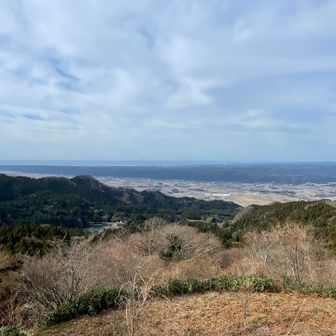 枡形山からの邑知潟地溝帯