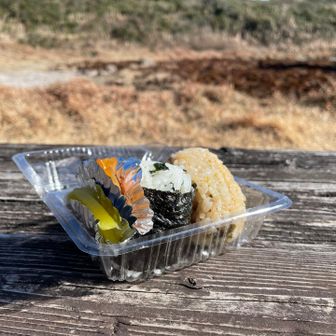 関庄商店にて購入したおにぎり