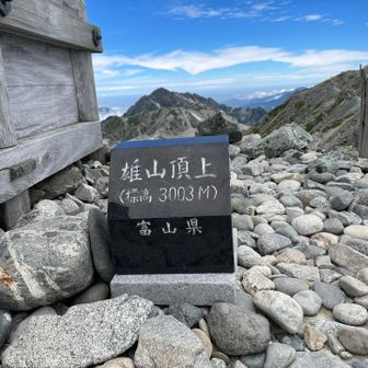 雄山頂上
爆風でした