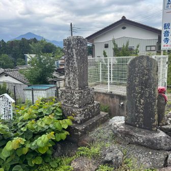 田舎千両 中村十九十郎の墓(観音寺駐車場の傍)