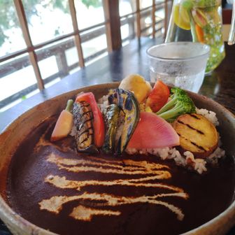 点心庵　湘南野菜の鎌倉はちみつカレー☺️で元気を取り戻す