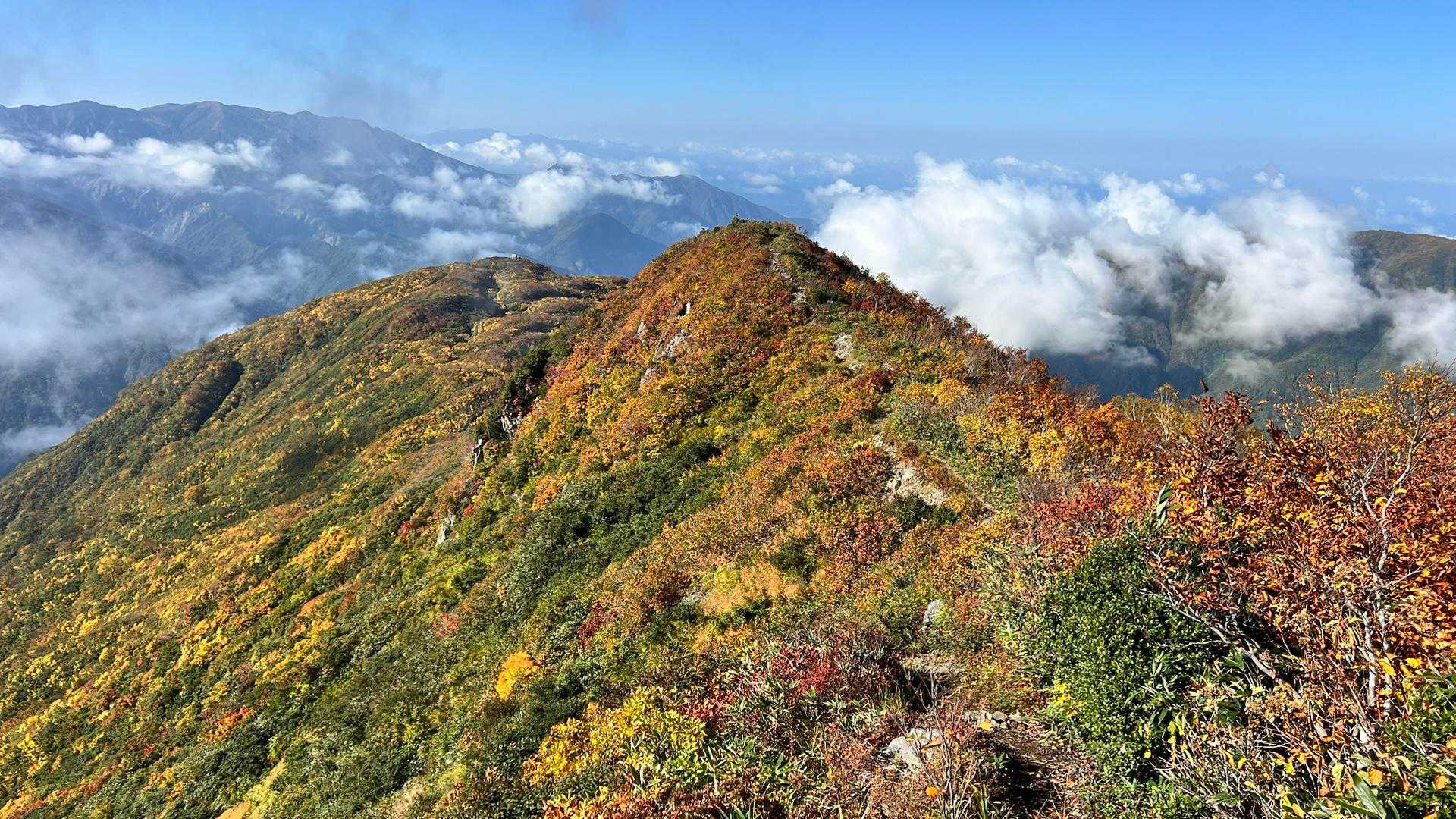 稜線も素晴らしい
