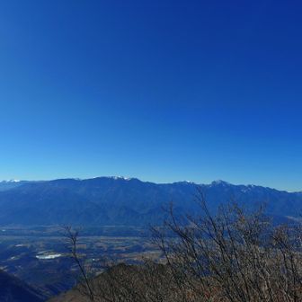 金ヶ岳南峰山頂
南アルプスに今年はのぼりたいなぁ