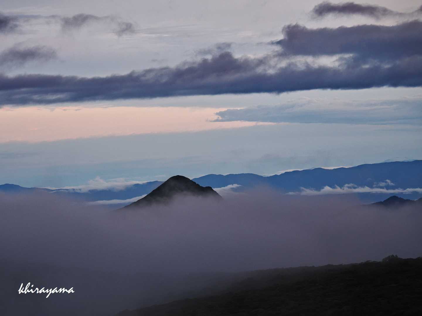 峠の茶屋登山口-朝日の肩-朝日岳-熊見曽根-1900m峰 往復コースの写真