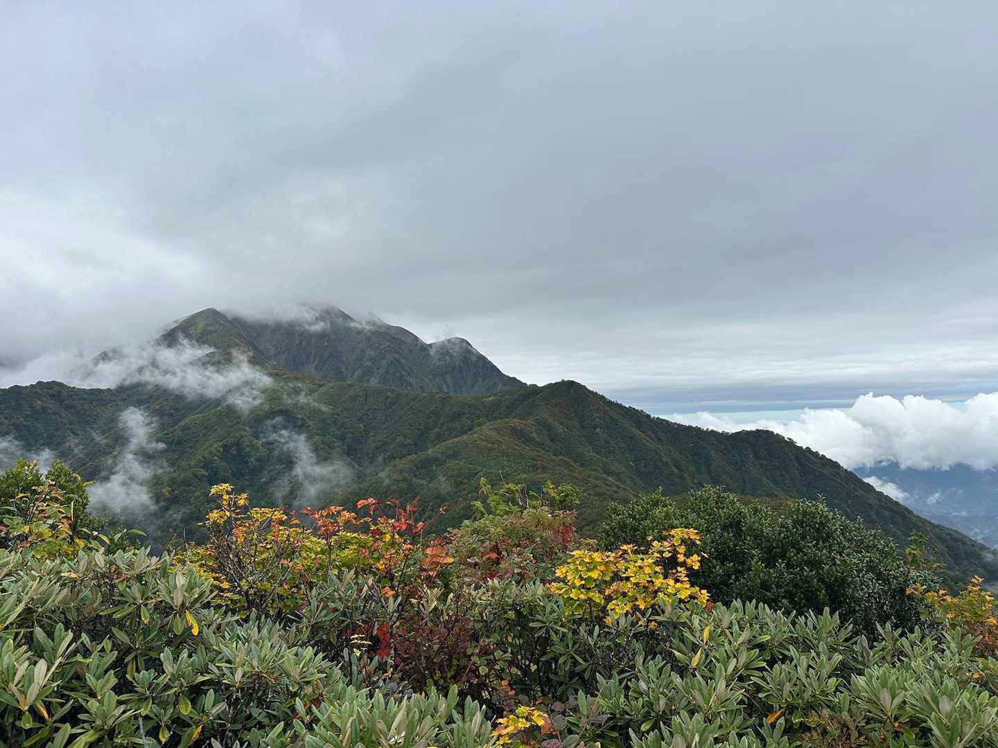 道行山まで下がったら少し☁️抜けてきた🙄