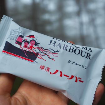 下山前にコーヒータイム‥‥と思ったら、
コーヒーのドリップバッグ、忘れてきてた！泣
オヤツだけ食べよう
柳原良平さんのイラストがかわいいありあけの横濱ハーバー