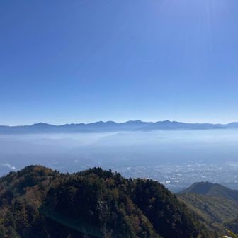 山頂が楽しみな眺め