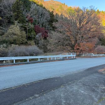 道路出たらガードレール切れ目を左
