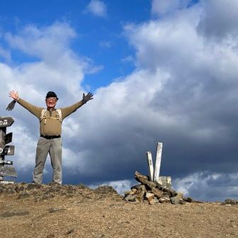 ２日ぶりに頂上に立つ。