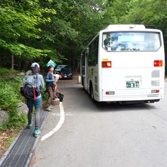 帰りはバスで韮崎駅へ