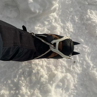 今シーズン初アイゼン！