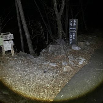 ここで川原に下ります
看板見過ごして真っ直ぐ行っちゃわないようにご注意を🈲