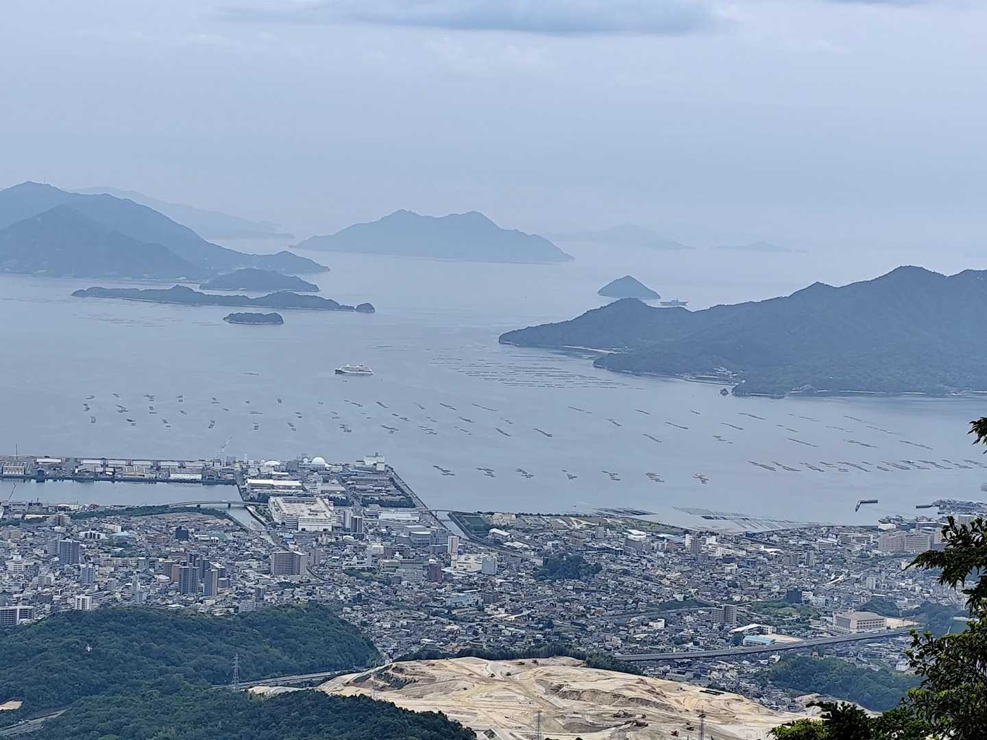 下りで見る、唯一の展望