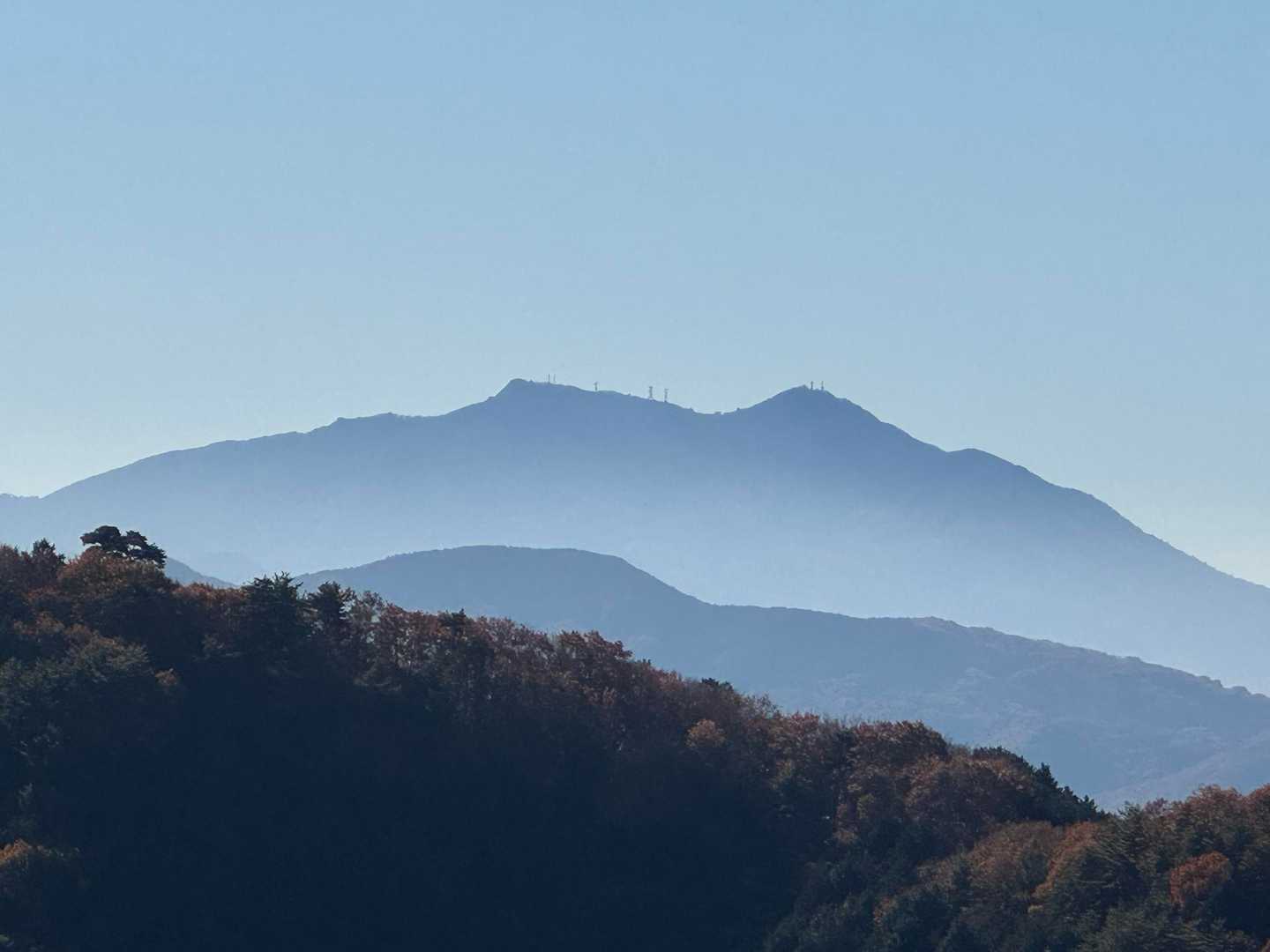 更に筑波山？が見えて気分は最絶頂！