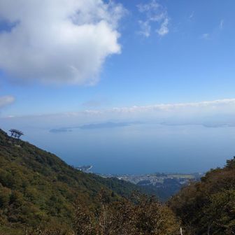 眼下に琵琶湖がドカーンと見えています。いつ見ても美しい景色です。