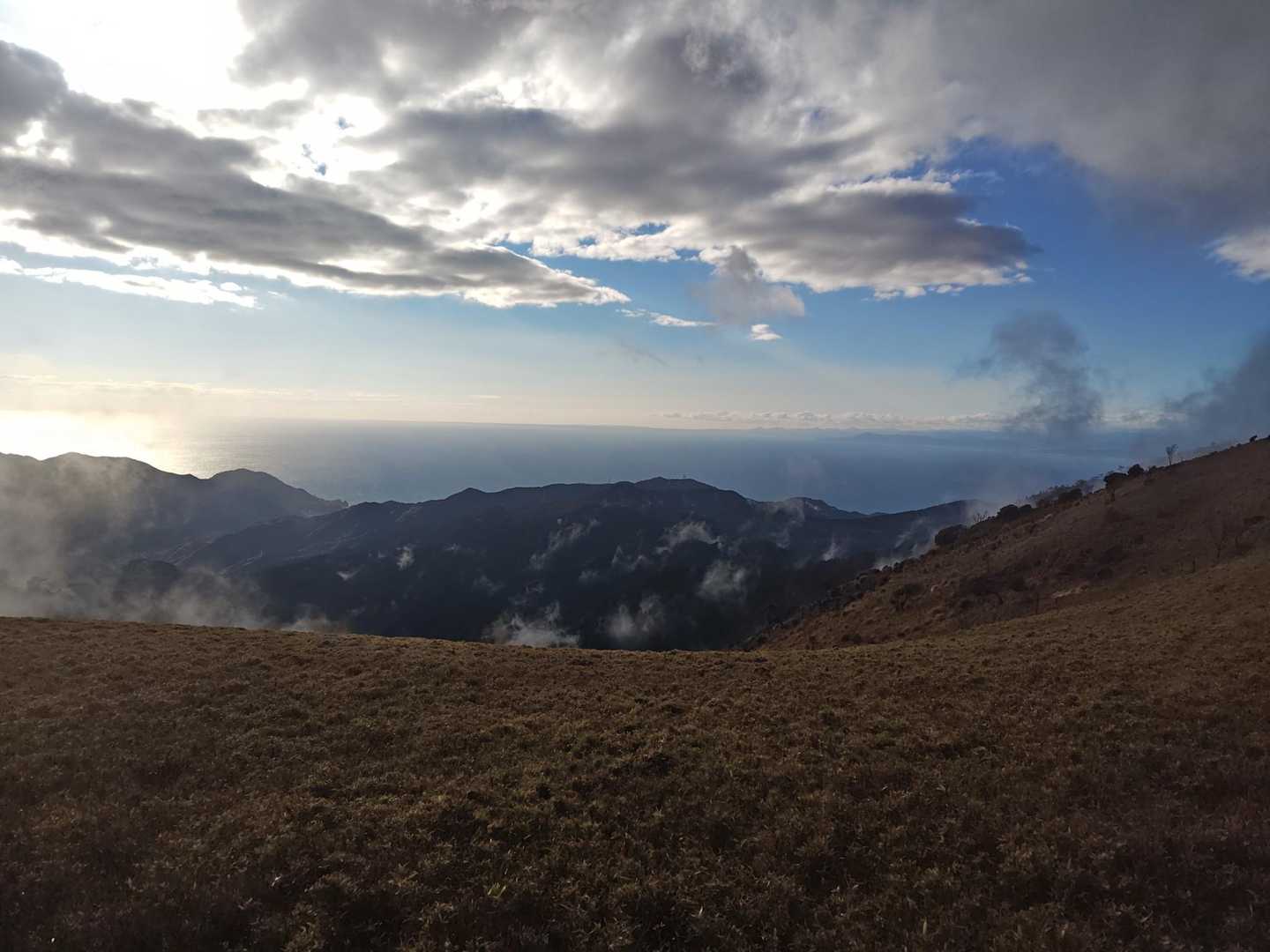 天城峠バス停-天城峠-二本杉峠-滑沢峠-つげ峠-猫越峠-水 縦走コースの写真
