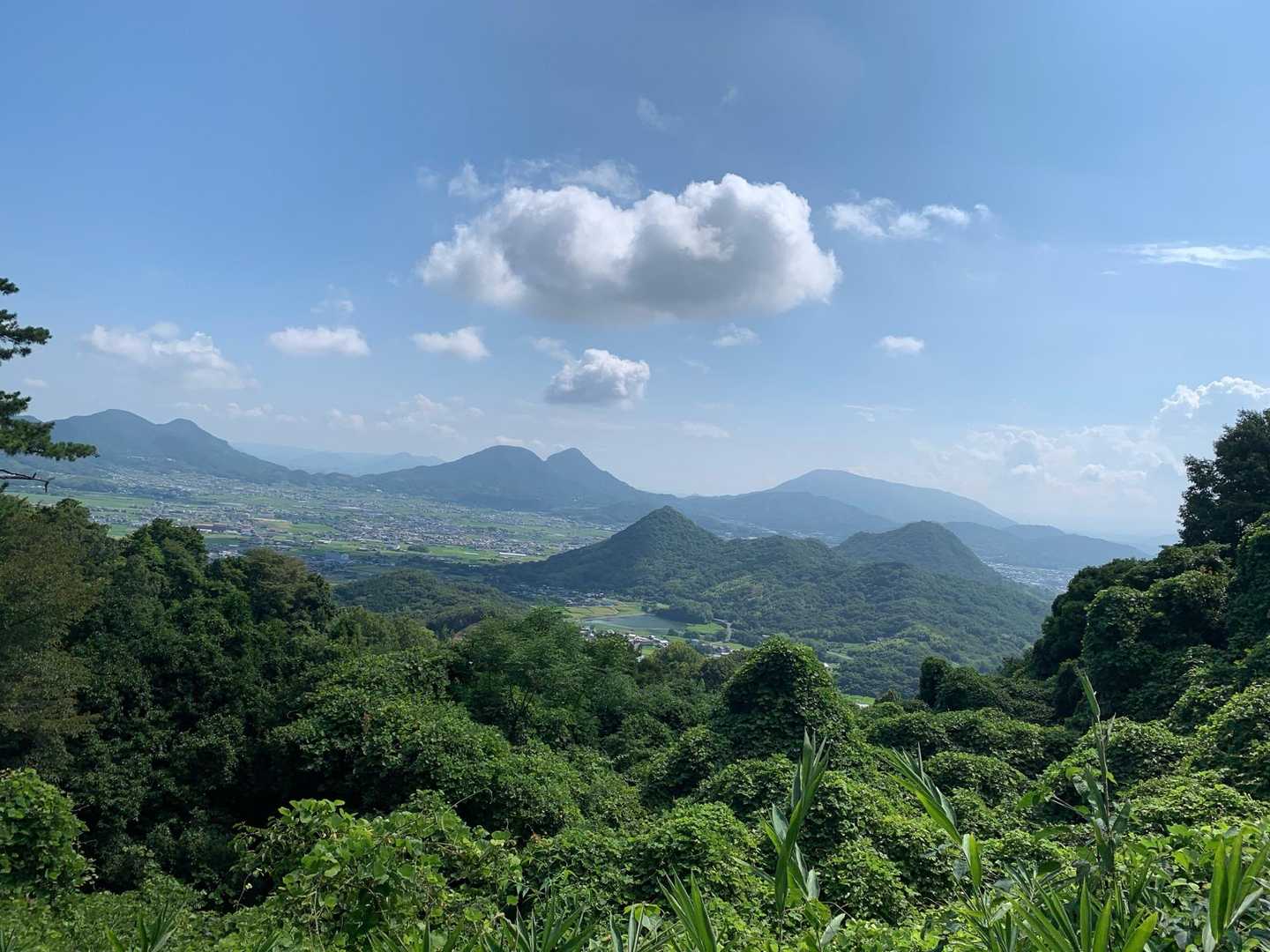 我拝師山、大麻山方面、よく見えます😄