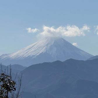 途中の展望台からの富士😊