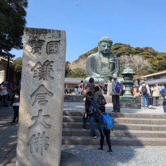 なんとか鎌倉大仏までたどり着く。