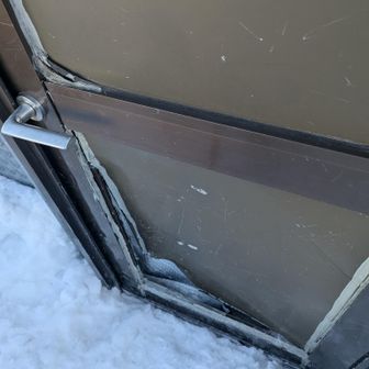 去るときに閉めた