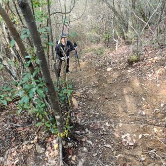 直登ロープを行くかずさん、さすがですね👍