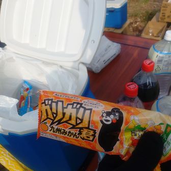 エイドでガリガリ君
暑いから生き返る〜笑