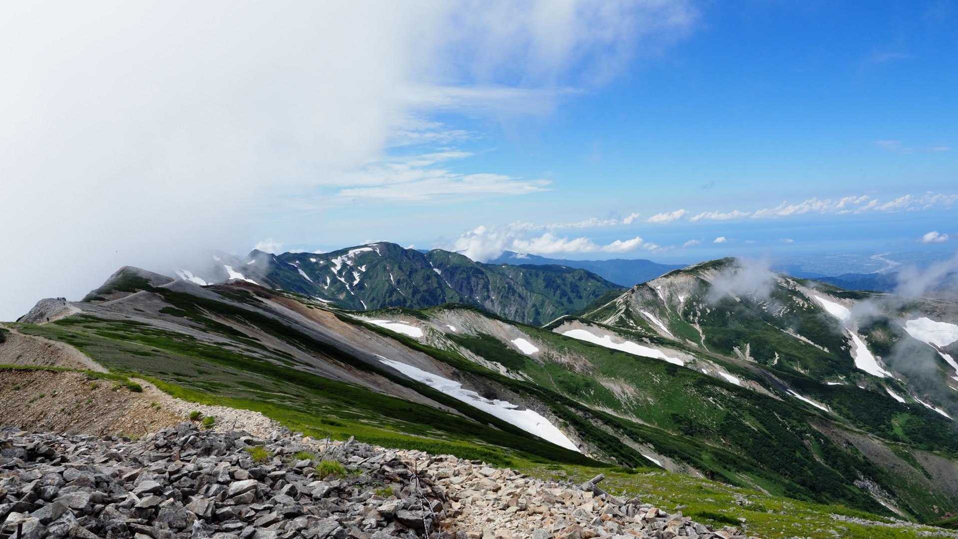 猿倉-白馬大雪渓-白馬岳 -白馬大池-栂池 周回コースの写真