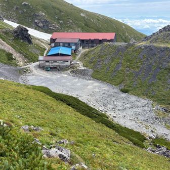 本日の寝床テント場⛺️
村営白馬頂上宿舎🛖