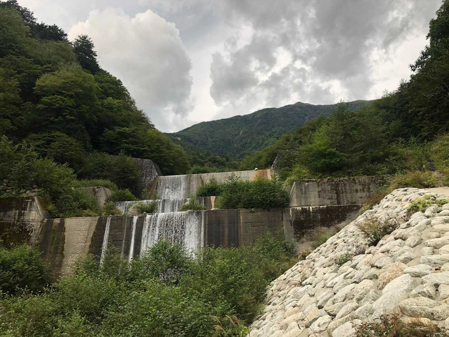 砂防堤防がたくさん
