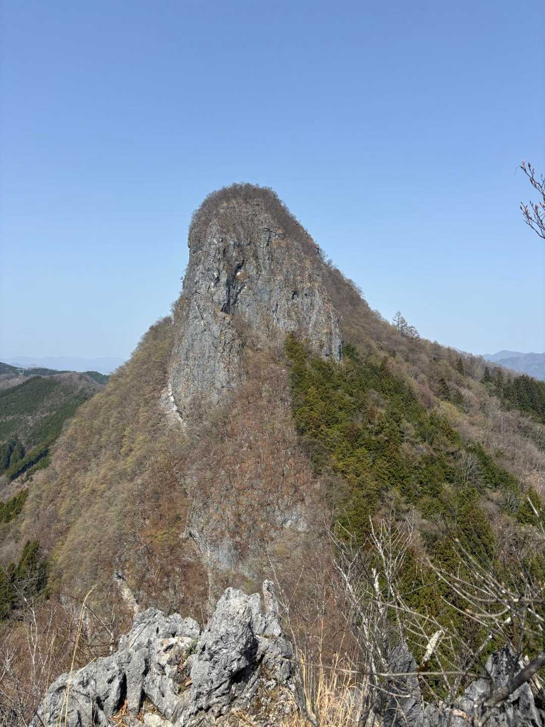 二子山倉尾登山口-股峠-二子山東岳-二子山西岳 往復コースの写真