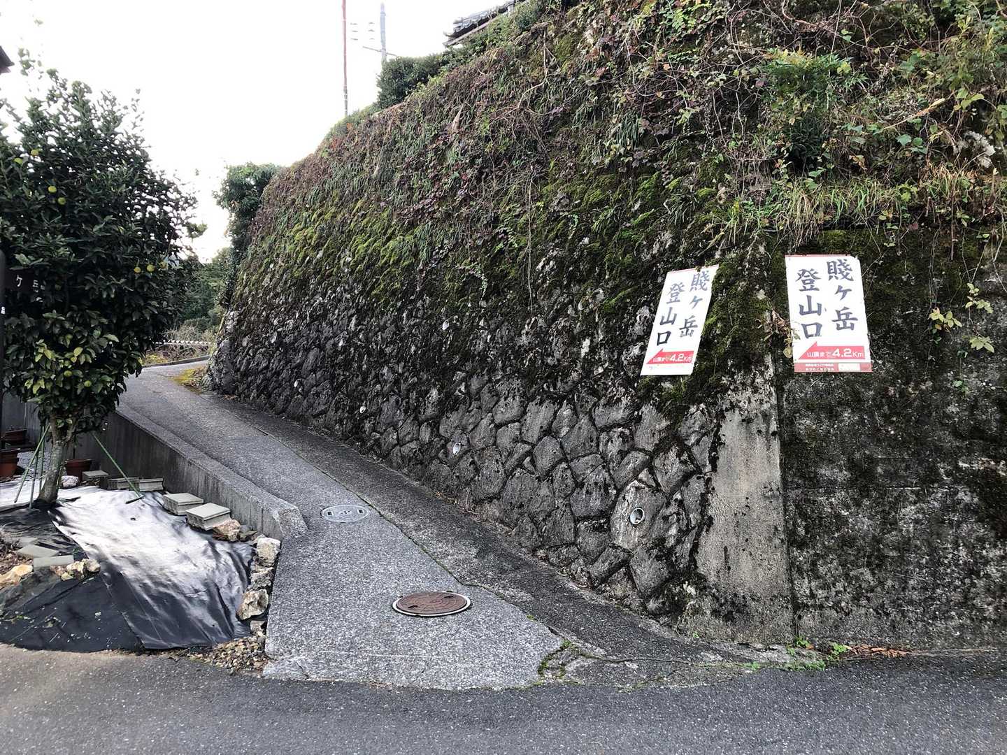 賤ヶ岳登山口
余呉湖の対岸迄歩く4.2kmのコース入口となり、他の登山口と比べるとロングコース。
縦走ルートで賤ヶ岳迄に二つのピークに立ち寄る。