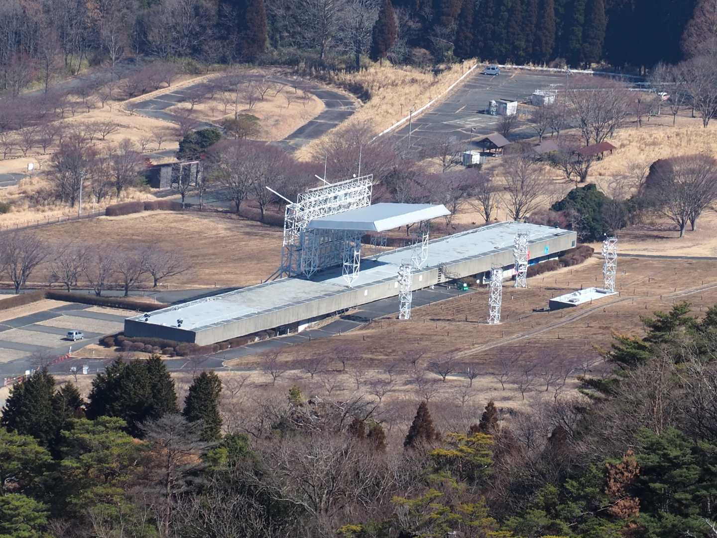 野外劇場アスペクタも見えます
アップで📸