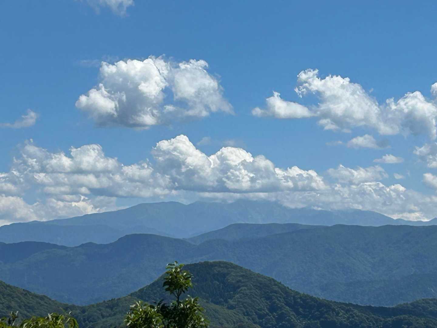 白山は雲の中