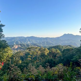 山頂から直ぐに見晴らしポイント有り。