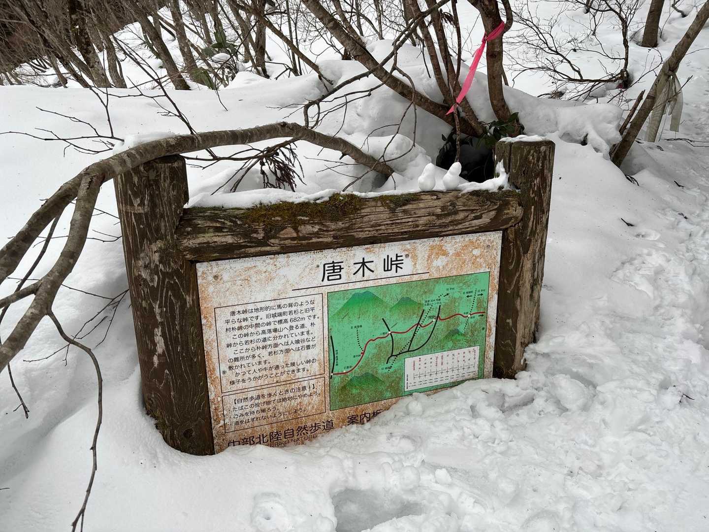 唐木峠到着