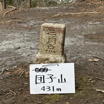 団子山⛰️
四等三角点△ 団子石🍡