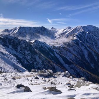 この時期のこの縦走路を行きたいけれど、そんな脚力は無いのが無念ではある
にしても風強そうだなあ🌪️