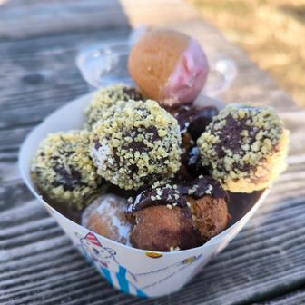 詰め放題のミスド✨️後5個は詰めれるよって言われました💧