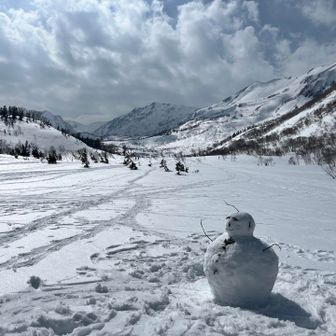 最後に、この雪だるまに癒されました！